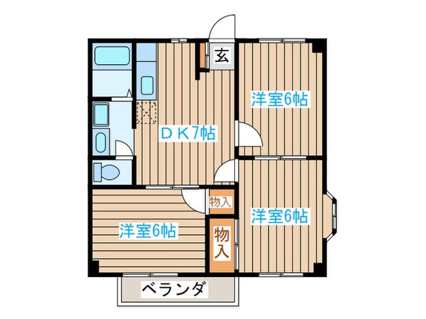 銀河ハイツの物件間取画像